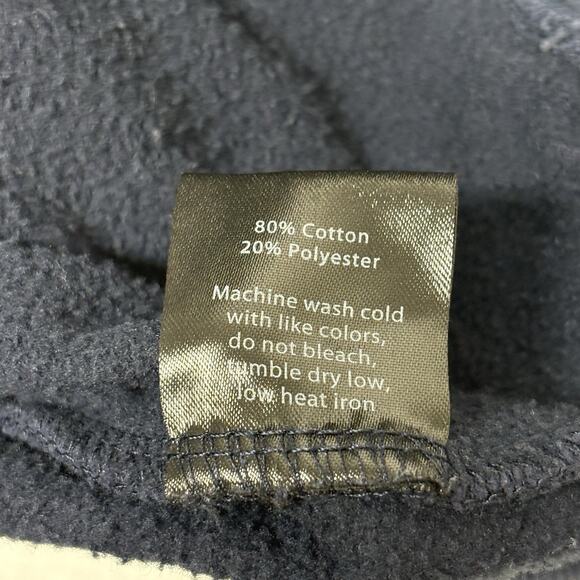 American Tall Navy Blue Pullover Hoodie Sweatshirt Men’s Size Small TALL - Picture 7 of 8